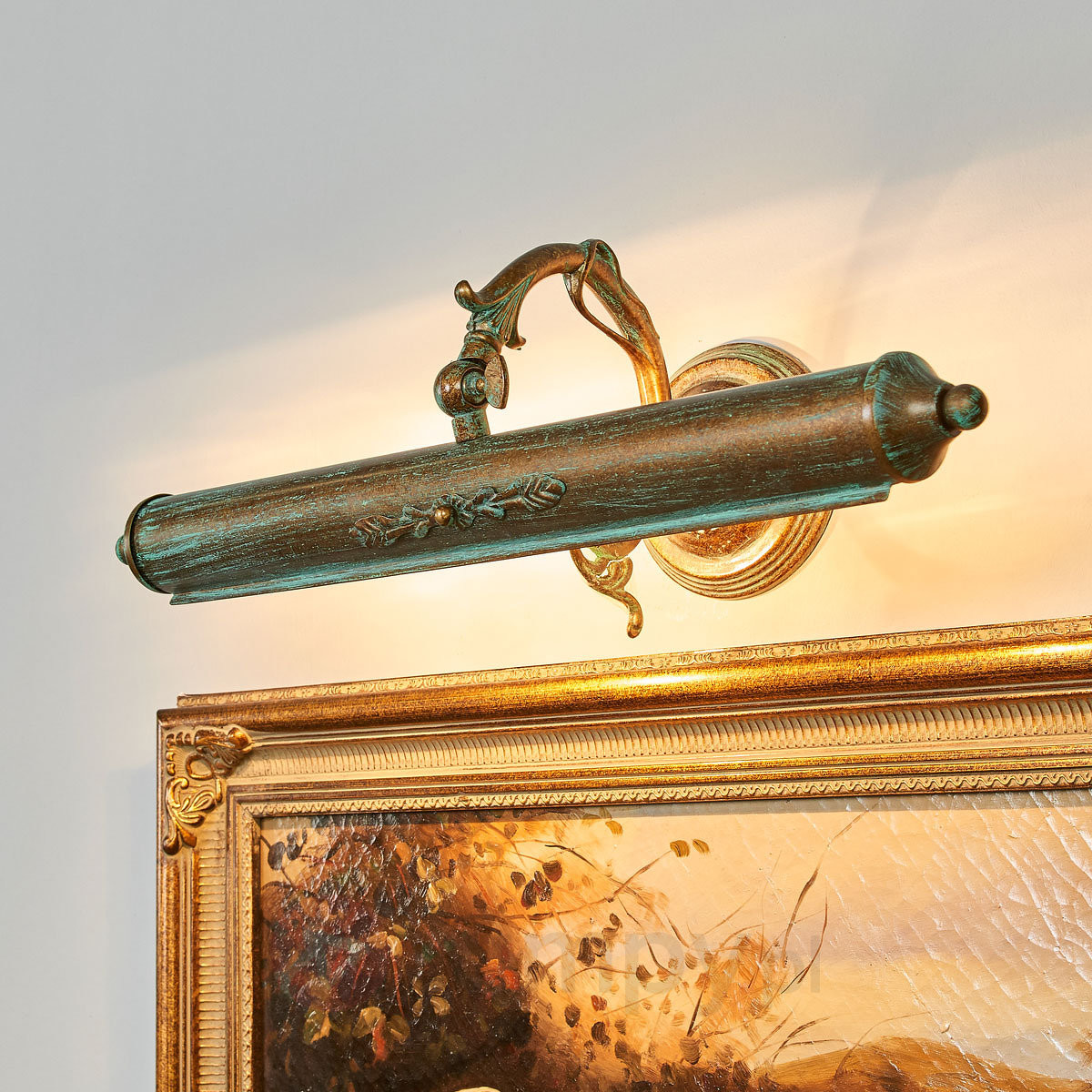 Lampa do obrazów Kalea z efektem patyny