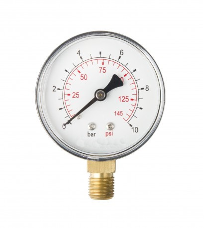 Manometr 63MM 1/4 Radialny, Dolny 0-10 Bar