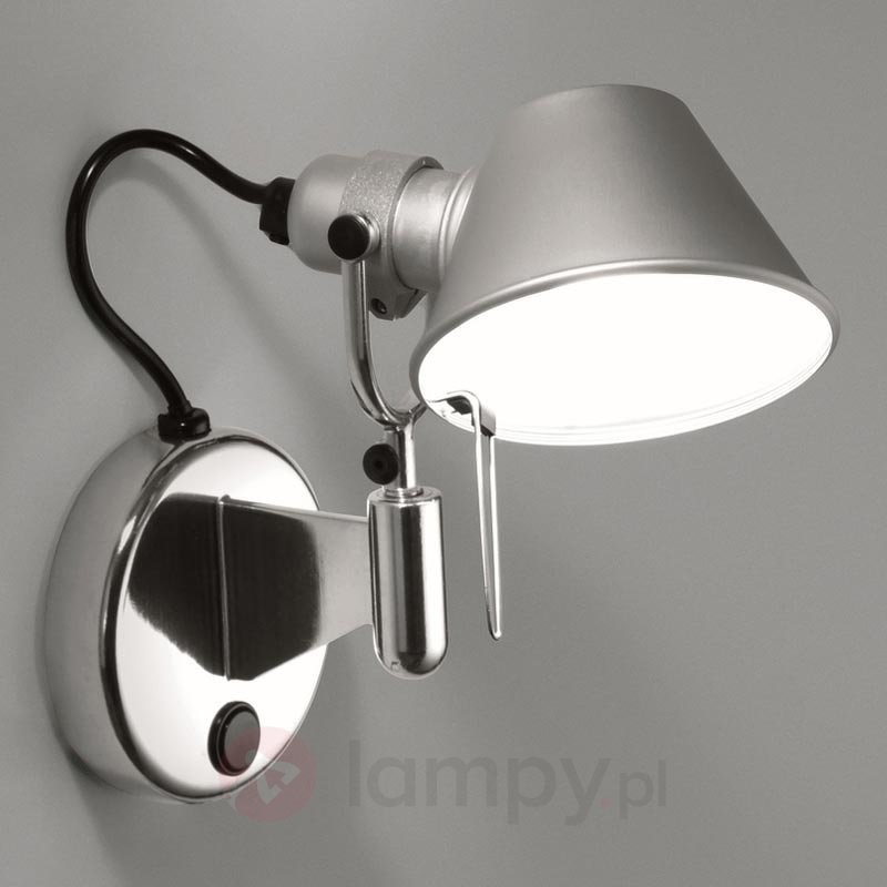 Tolomeo Mała designerska lampa ścienna Faretto