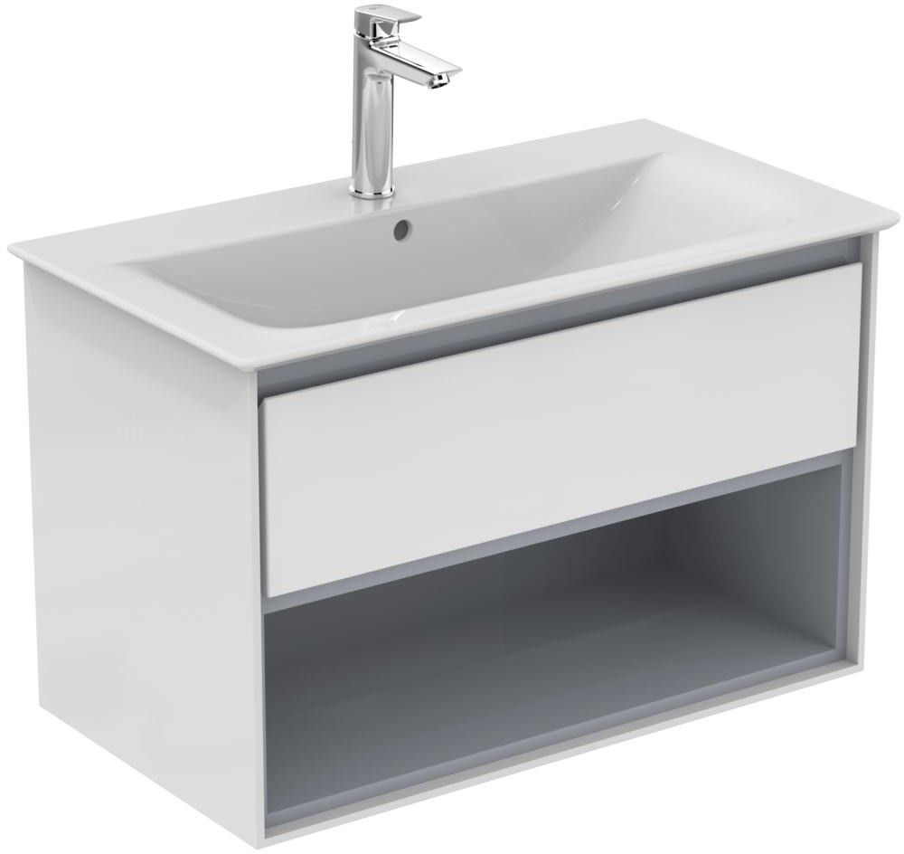 Ideal Standard Connect Air Szafka pod umywalkę 80x51,7x44 cm biała/jasnoszara mat E0827KN