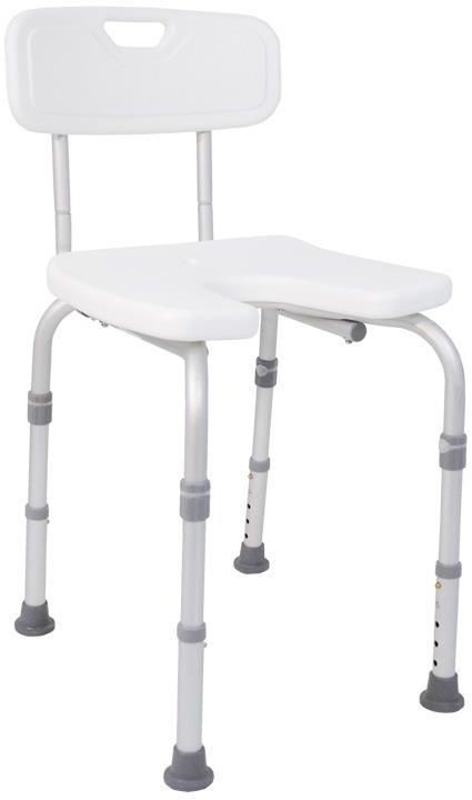 Drive medical Stołek pod prysznic z wycięciem higienicznym i oparciem Drive Medical DH 135 550800200