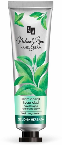 Oceanic AA Natural Spa Krem nawilżająco-pielęgnacyjny do rąk i paznokci z zieloną herbatą 50 ml