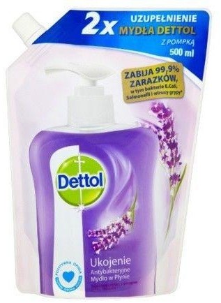 Dettol Ukojenie antybakteryjne mydło w płynie zapas 500ml 50350-uniw