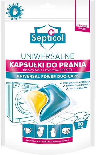 Septicol Kapsułki Do Prania 10 Sztuk Uniwersalne