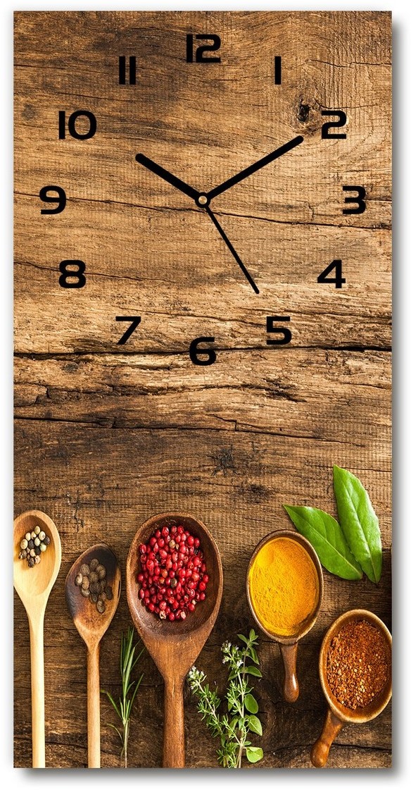 Zegar ścienny Kolorowe przyprawy