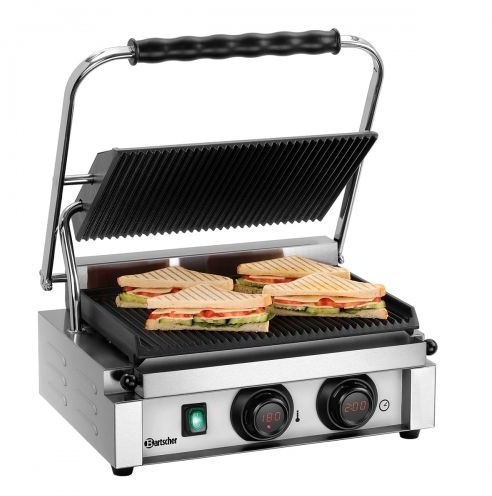 Bartscher Grill kontaktowy Panini-MDI  1R góra/dół ryflowane A150974