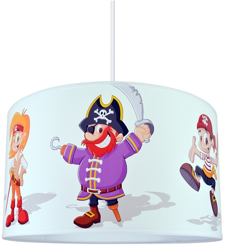 Lampdar Żyrandol dziecięcy PIRATES 1xE27/60W/230V