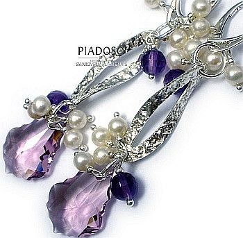 Swarovski przepiękne kolczyki CERTYFIKAT SREBRO