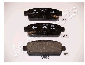 JAPANPARTS Klocki hamulcowe - komplet PP-W05AF