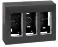 KONTAKT CONNECT Obudowa natynkowa S500 3-modułowa 6x K45 kompletna szary grafit Simon Connect 51000003-038