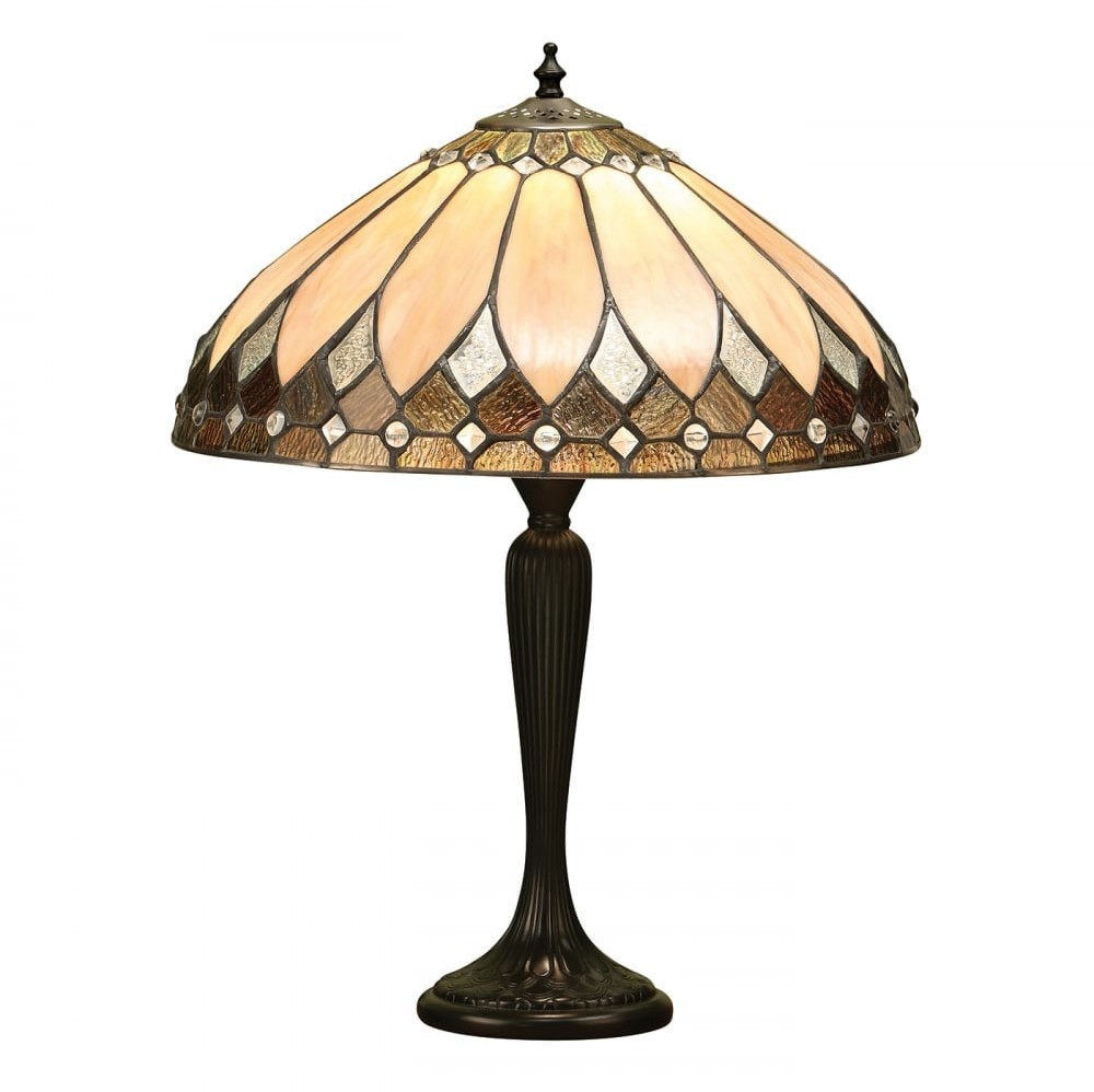 Interiors Lampa stołowa TIFFANY BROOKLYN 63982 INTERIORS 63982/INT/CUBI