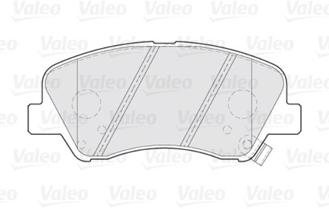 top VALEO Zestaw klocków hamulcowych, hamulce tarczowe 301021