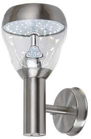 Rabalux Amalfi 7919 kinkiet zewnętrzny lampa ścienna ogrodowa IP44 1x8W LED chrom satyna/przeźroczysty