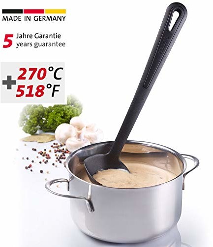 Westmark 28542275 łyżka do sosów, odporna na temperaturę do 270 °C, PPA, długość: 29 cm, Gentle Plus, czarna