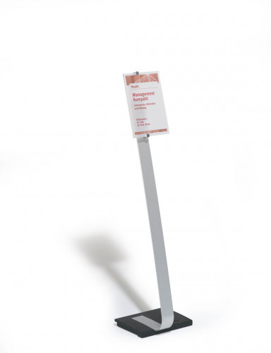Durable 481823 CRYSTAL SIGN stand A4 tablica informacyjna A4 srebrny szt. 481823