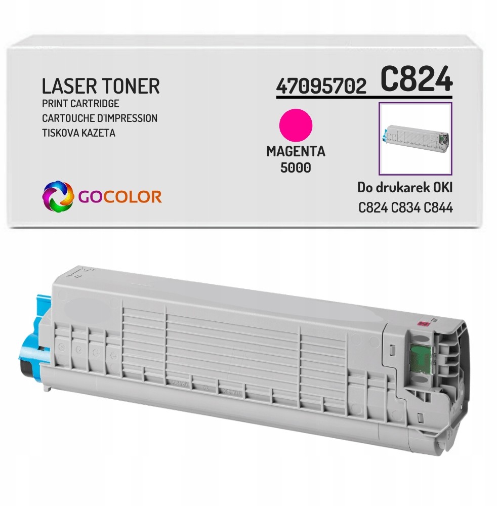 Toner magenta zamiennik z Oki C824dn
