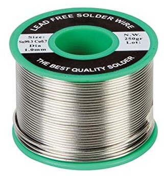 VSE 420247 Lutowany drut, 1 MM, niezawierająca ołowiu, 99.3% SN-0.7% CN, 250 G SOLD250GLF