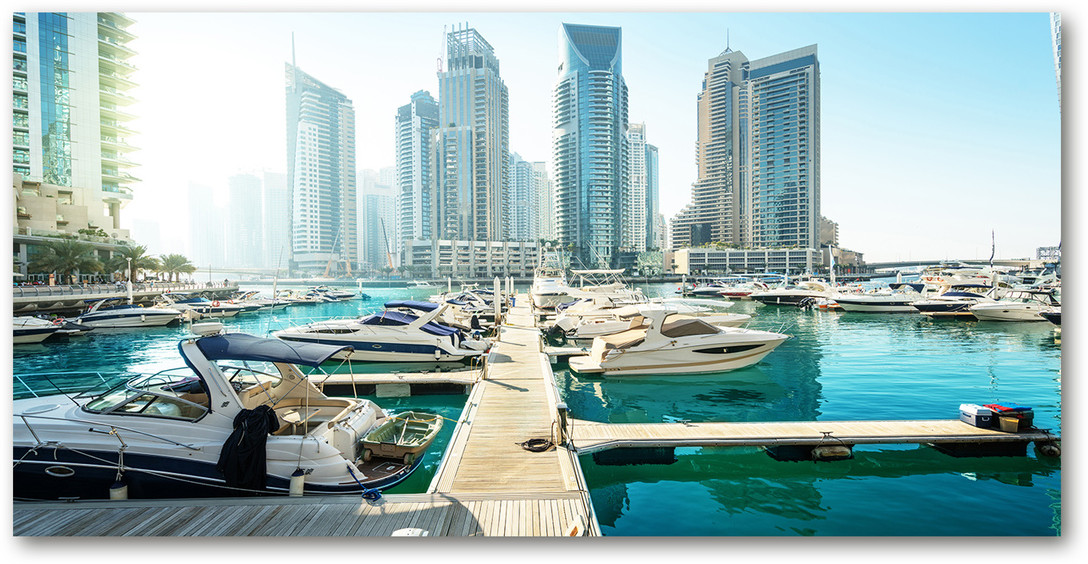Foto obraz szkło akryl Marina w Dubaju