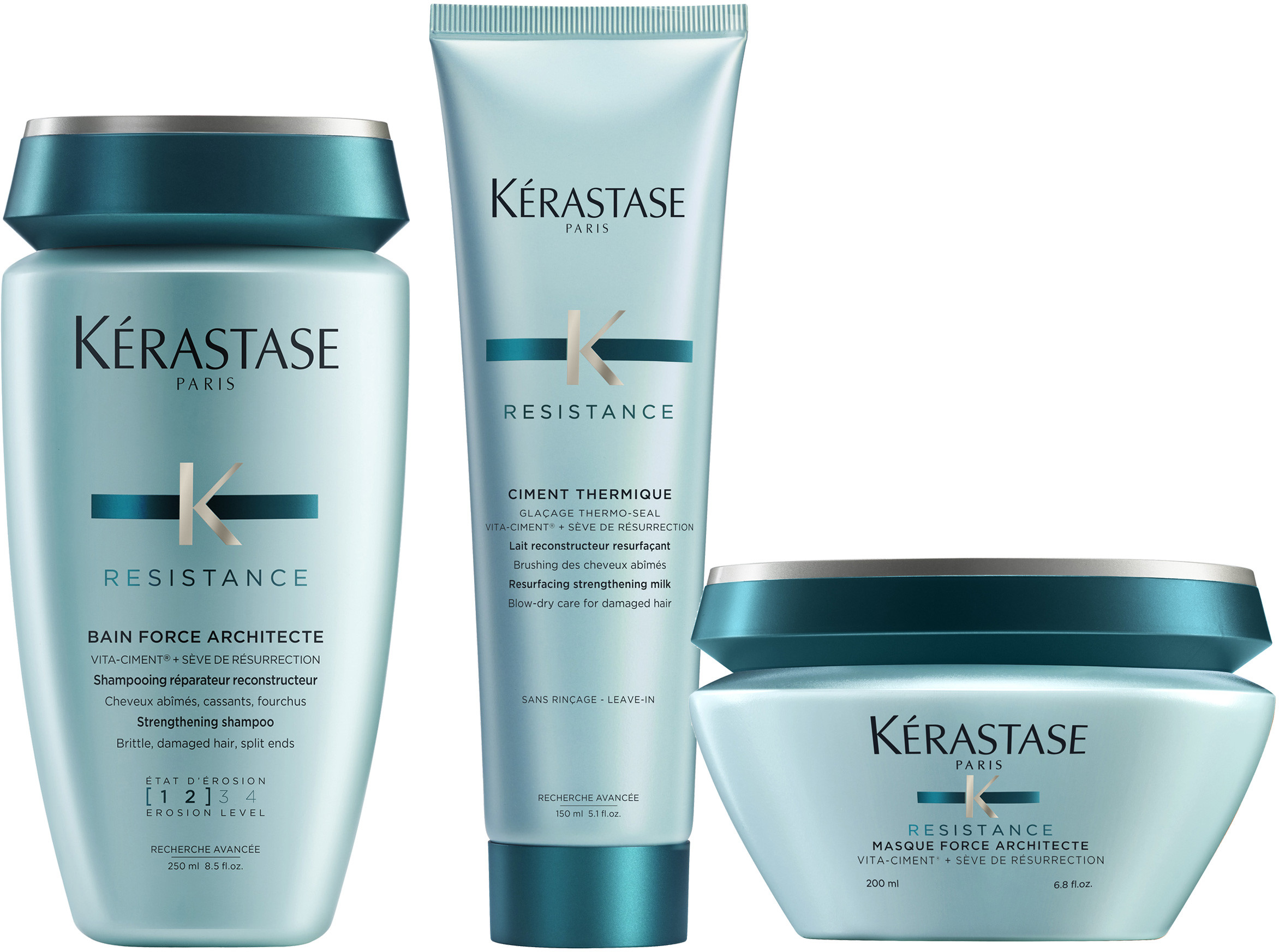 Kerastase Force Architect Cement Termiczny Zestaw