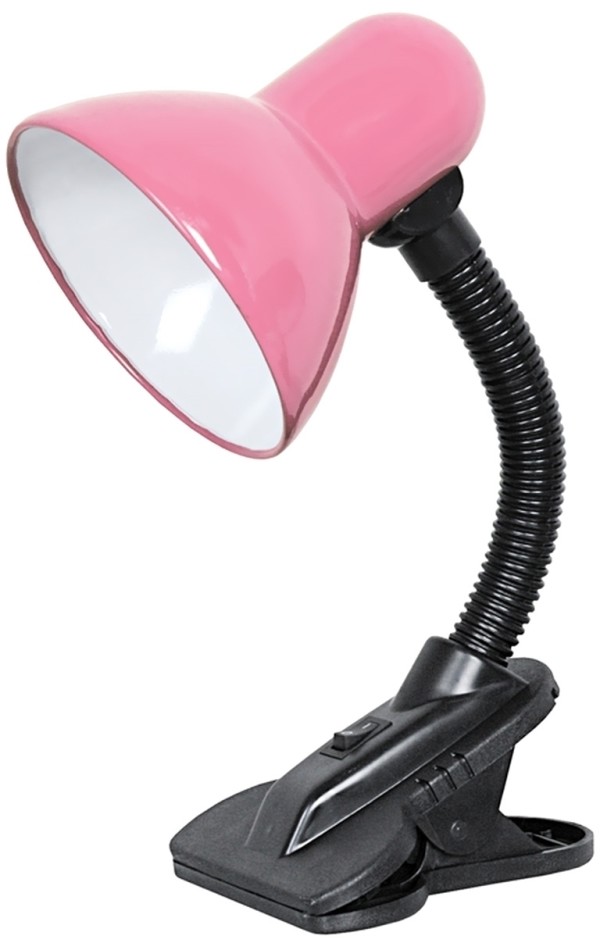 Top Light Lampa z klipsem 1xE27/60W/230V różowa
