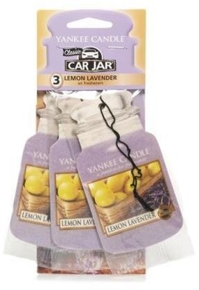 Car Jar Bonus Pack Zestaw zapachów samochodowych, Lemon Lavender, 3 sztuki