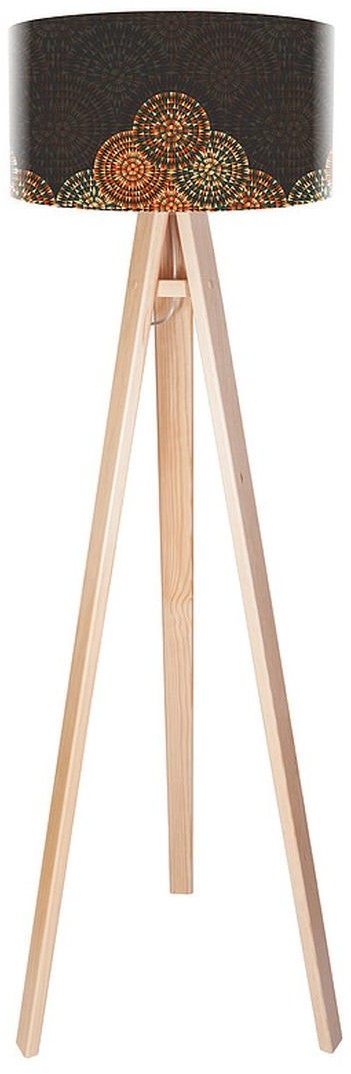 Macodesign Lampa podłogowa Etno koła tripod-foto-090p, 60 W