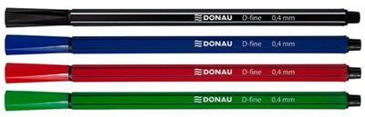 Donau Cienkopis D-Fine, 0,4 mm, 4 szt., mix kolorów 7362904PL-99