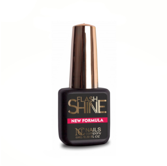 NAILS COMPANY Top Hybrydowy FLASH SHINE UV PROTECT NEW FORMULA Top bez przemywania 6 ml
