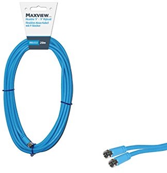 Unbekannt Maxview elastyczny kabli koncentrycznych 20,0 m multist ring kolor: niebieski