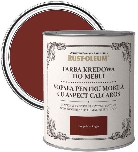 Rust-Oleum Farba kredowa do mebli Rust-Oleum podpalana cegła 0 75 l R0070007G5