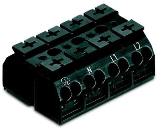 WAGO Złącze terminalowe WAGO Klema sprężynowa czarny 862-1504 200 szt 862-1504