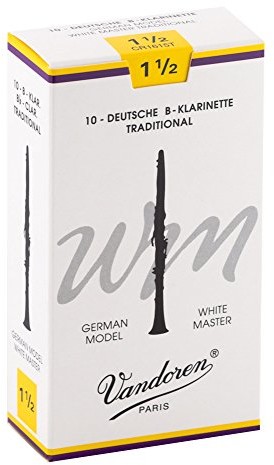VANDOREN vandoren liście B-klarnet niemiecki 1,5 White Master Traditional CR1615T