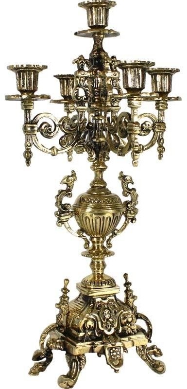 Pigmejka PIGMEJKA Świecznik, mosiądz, 40x20x2 cm