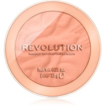 Makeup Revolution Reloaded pudrowy róż dla długotrwałego efektu odcień Peach Bliss 7,5 g