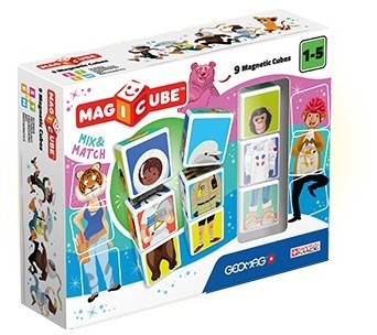 Geomag Magicube Klocki magnetyczne Mix & Match 9 kostek 124 GEO124