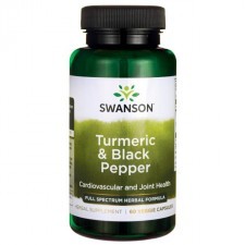 SWANSON Turmeric & Black Pepper 60kaps. - Kurkuma i czarny pieprz 21SWATURBL