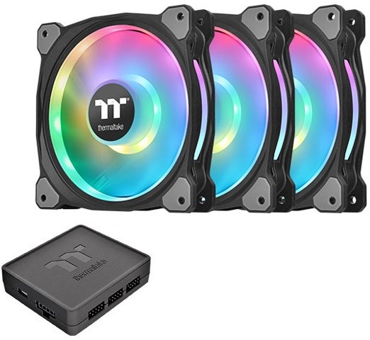 Thermaltake Zestaw wentylatorów do obudowy Riing Duo 12 RGB TT CL-F073-PL12SW-A