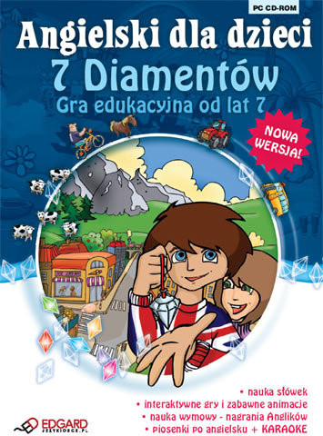   Angielski dla dzieci: siedem diamentów GRA PC