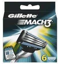 Gillette Mach 3 wymienne ostrza do maszynki do golenia 6szt 50154-uniw