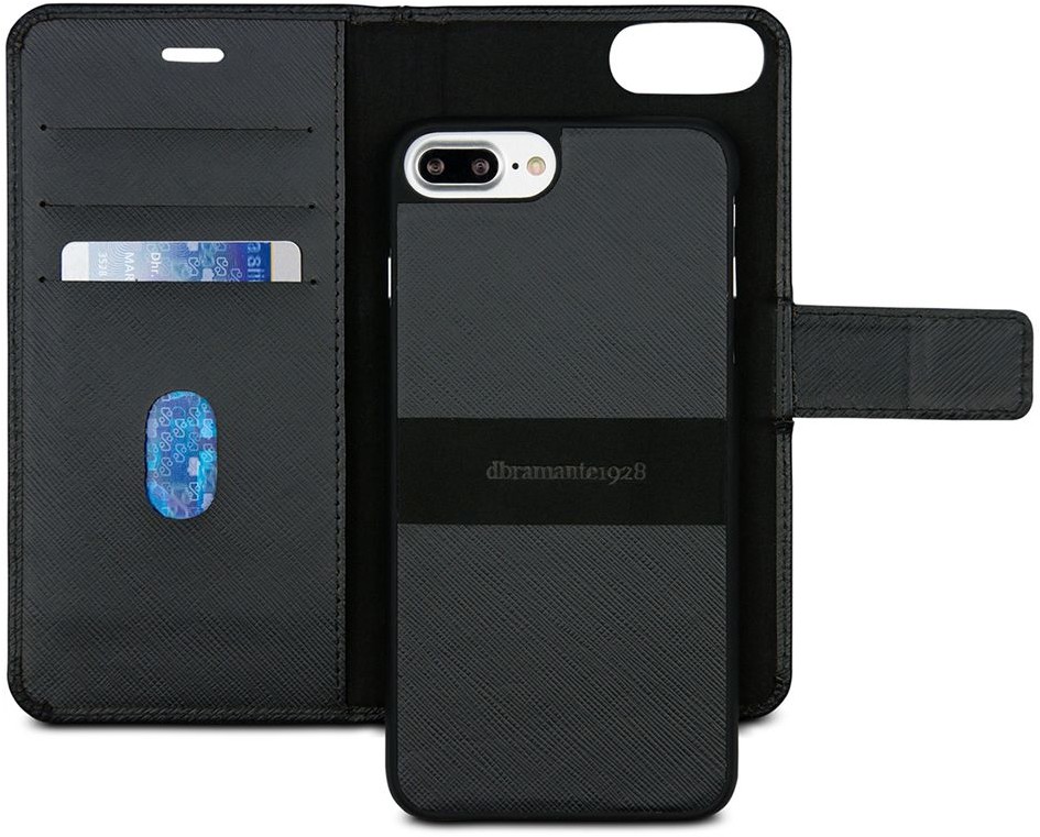 MODE. MODE. New York magnetyczne etui ze Skóry na Apple iPhone 8 Plus CZARNY OTWIERANE NA BOK SKÓRA NATURALNA NYP7BLSA5026