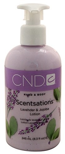 CND ręcznik do rąk i balsam do ciała Scent sations lawendy i jojoba, 1er Pack (1 X 245 ML) 511307