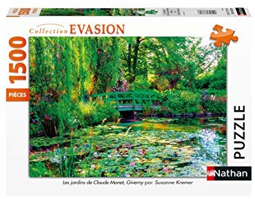 Nathan 4005556878000 1500 pices Les jardins de Claude Monet, Giverny Puzzle dla dorosłych 4005556878000