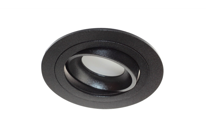 Light&More LM 825 BK OPRAWA HALOGENOWA WPUSZCZANA REGULOWANA OCZKO ALUMINIUM CZARNY PAR16 MR16 GU10 230V LED LM 825 BK