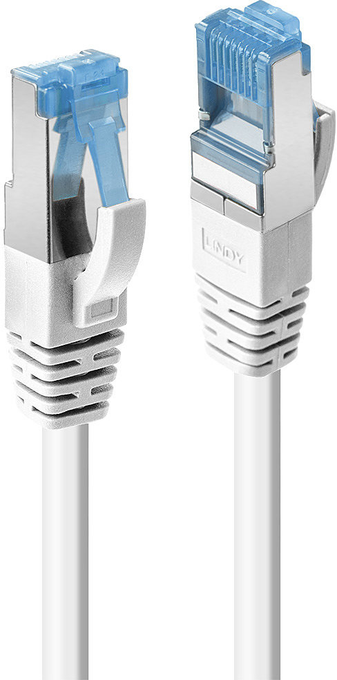 Lindy 47198 Kabel sieciowy skrętka) RJ45 Cat.6a S/FTP LS0H Biały 10m LY-47198