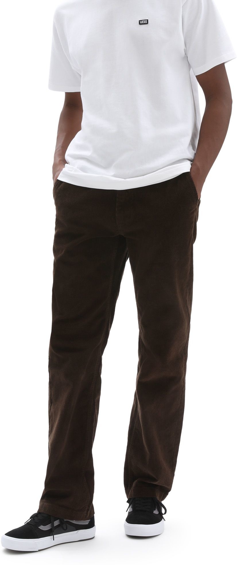 Vans spodnie męskie AUTHENTIC CHINO CORD Demitasse