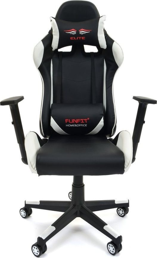 Funfit Fotel Funfit Elite czarno-biały 2669
