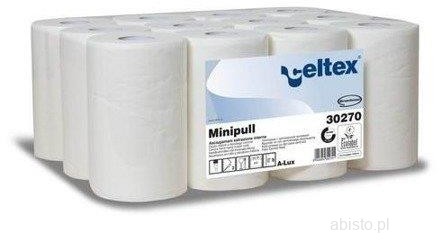 CELTEX Ręcznik papierowy 2w CELTEX minipull centralne dozowanie biały celuloza 12rol