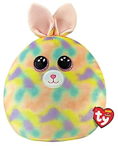 Ty Ty Squish a boos-Poduszka Furry Le Królik 20cm-Wielokolorowy, TY39235, 20 cm TY39235