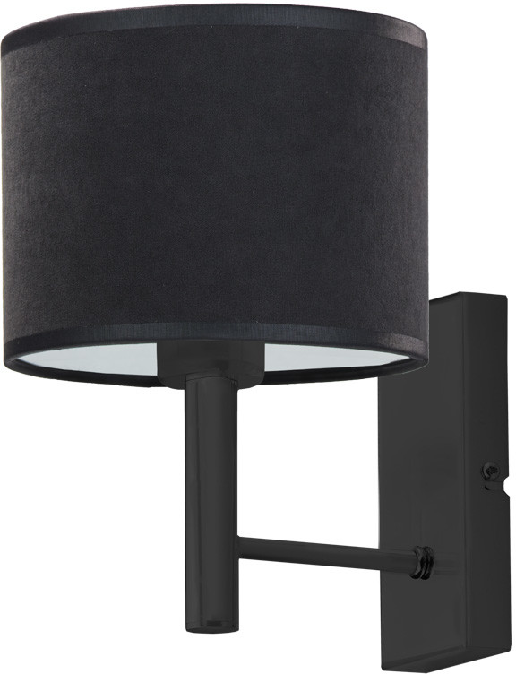 LYSNE Czarna lampka ścienna nad łóżko TEGU VELUR 15536V/61166