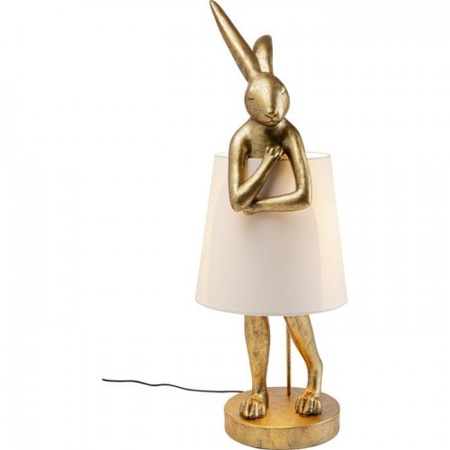 KARE Lampa stołowa Animal Rabbit Gold 88 52523